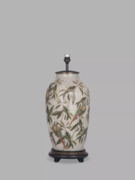 Jenny Worrall Parrot Glass Lamp Base, Tall, Natural, H47.5cm - thumbnail 1