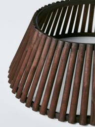 John Lewis Slatted Wood Christmas Tree Skirt, Brown - thumbnail 4