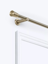 John Lewis Fixed Eyelet Metal Curtain Pole Kit with Cone Finial, Dia.28mm - thumbnail 1
