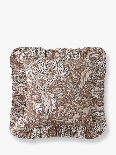 William Morris At Home Windrush Cushion, Terracotta - image 1