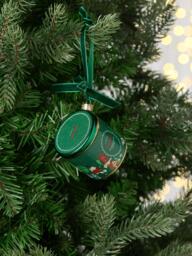 John Lewis Curate & Collect Panettone Tin Bauble, Green - thumbnail 2