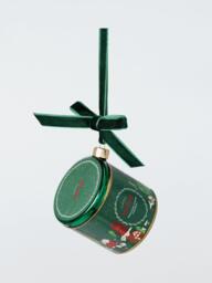 John Lewis Curate & Collect Panettone Tin Bauble, Green - thumbnail 1