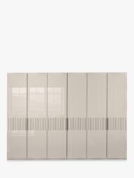 John Lewis Newlyn 3m Hinged Wardrobe with 6 Glass Doors - thumbnail 4