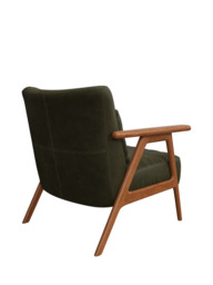 John Lewis Hendricks Leather Armchair, Dark Leg - thumbnail 4