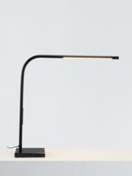 John Lewis Cullen LED Marble Base Desk Lamp, Black - thumbnail 1