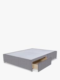 John Lewis Non-Sprung Upholstered 2 Drawer Divan Base, Small Double - thumbnail 2