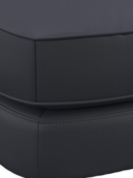 John Lewis Barbican Leather Footstool, Light Leg - thumbnail 6