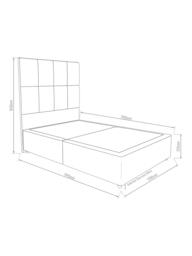 Hypnos Non-Sprung Upholstered Divan Base, Small Double - thumbnail 3