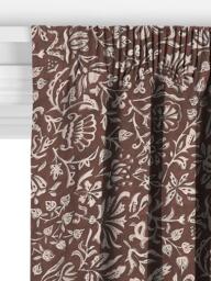 John Lewis Widermer Floral Made to Measure Curtains or Roman Blind, Nutmeg - thumbnail 3