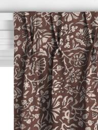 John Lewis Widermer Floral Made to Measure Curtains or Roman Blind, Nutmeg - thumbnail 5