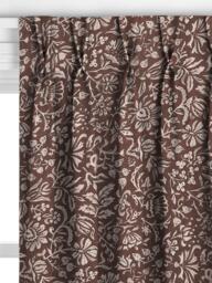 John Lewis Widermer Floral Made to Measure Curtains or Roman Blind, Nutmeg - thumbnail 4