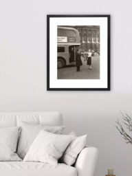 Brookpace Lascelles 'Welcome to Britain' Framed Print, 55 x 45cm, Black/White - thumbnail 2