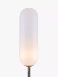 houseof Curve 2 Arm Marble Base Floor Lamp, Green/Gold - thumbnail 3