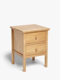 John Lewis ANYDAY Wilton 2 Drawer Bedside Cabinet - thumbnail 1