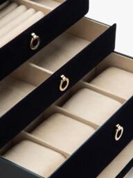 WOLF Zoe Velvet Jewellery Box, Large - thumbnail 5