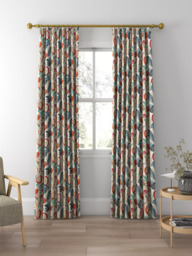 Sanderson Jackfruit Made to Measure Curtains or Roman Blind, Indigo - thumbnail 3