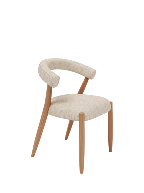 John Lewis Odell Dining Chair, Oak Leg, Atlas Ecru - image 1