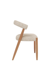 John Lewis Odell Dining Chair, Oak Leg, Atlas Ecru - thumbnail 5