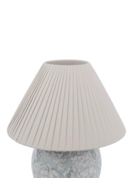 Laura Ashley Montford Floral Ceramic Table Lamp, Light Blue - thumbnail 5
