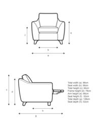 G Plan Vintage The Sixty Eight Armchair with Footrest Mechanism - thumbnail 2