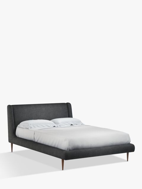 John Lewis Mid-Century Sweep Upholstered Bed Frame, Double - image 1