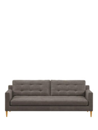 John Lewis Draper II Large 3 Seater Leather Sofa, Light Leg - thumbnail 5