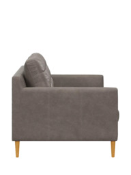 John Lewis Draper II Large 3 Seater Leather Sofa, Light Leg - thumbnail 3