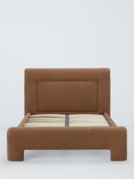 John Lewis Blocky Upholstered Bed Frame, Super King Size, Nutmeg - thumbnail 2