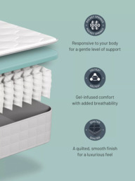 Sealy Enhance Cotswold Geltex Mattress, Regular Tension, Single - thumbnail 5