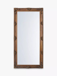 Gallery Direct Denver Baroque Wood Frame Leaner Mirror, 165 x 79.5cm, Gold