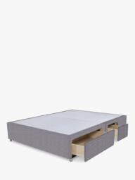 John Lewis Non-Sprung Upholstered Continental 2+2 Drawer Divan Base, Double - thumbnail 2
