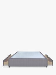John Lewis Non-Sprung Upholstered Continental 2+2 Drawer Divan Base, Double - thumbnail 4