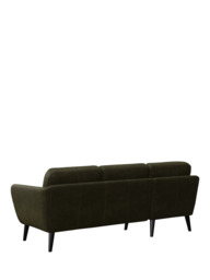 John Lewis Arlo LHF Chaise Leather Sofa, Dark Leg - thumbnail 4