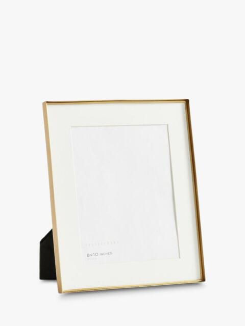 Pottery Barn Stowe Metal Photo Frame & Mount, Brass - image 1