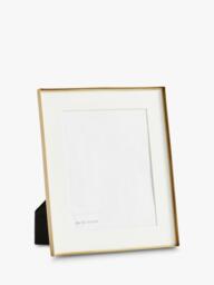 Pottery Barn Stowe Metal Photo Frame & Mount, Brass - thumbnail 1