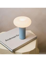 The Conran Shop Torus Rechargeable Portable Table Lamp, Powder Blue - thumbnail 2