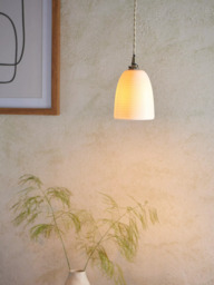 John Lewis Textured Porcelain Lamp Shade, White - thumbnail 6