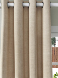 John Lewis Textured Weave Pair Blackout Lined Eyelet Curtains - thumbnail 4