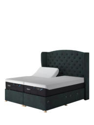 TEMPUR® Suffolk Adjustable Disc Continental 4 Drawer Divan Base, King Size