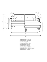 G Plan Vintage The Sixty Five RHF Medium 2 Seater Chaise End Leather Sofa - thumbnail 2