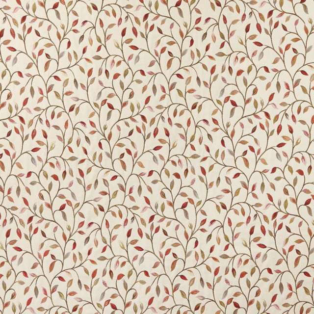 Voyage Cervino Made to Measure Curtains or Roman Blind, Red / Nut