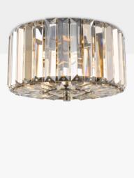 Laura Ashley Fernhurst 3 Bulb Flush Ceiling Light, Champagne Gold - thumbnail 3