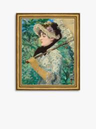 Brookpace Lascelles Édouard Manet 'Jeanne (Spring)' Framed Canvas Print, 34 x 29cm, Green/Multi