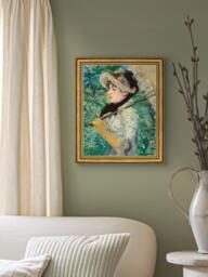 Brookpace Lascelles Édouard Manet 'Jeanne (Spring)' Framed Canvas Print, 34 x 29cm, Green/Multi - thumbnail 2