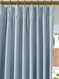 John Lewis Textured Weave Recycled Polyester Pair Blackout/Thermal Lined Pencil Pleat Curtains