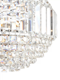 Laura Ashley Vienna Crystal Glass Globe Ceiling Light, Clear/Polished Chrome - thumbnail 4