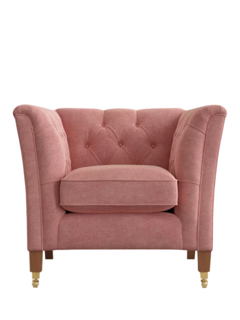 Laura Ashley Chatsworth Armchair, Teak Leg - image 1