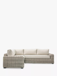 Gallery Direct Ragusa Rattan 5-Seater Corner Garden Lounge Sofa Set, Grey