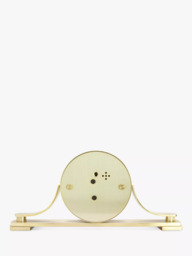 Acctim Wardley Napoleon Roman Numeral Mantel & Alarm Clock, Gold - thumbnail 3