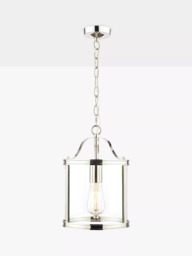 Laura Ashley Harrington Glass Ceiling Light, Clear/Polished Nickel - thumbnail 3